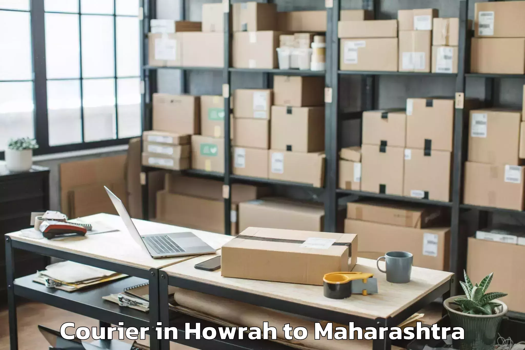 Book Howrah to Ghugus Courier Online